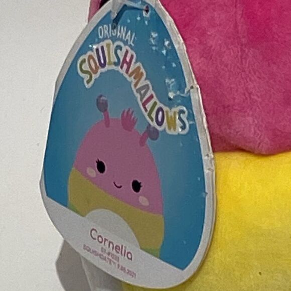 Kellytoy Squishmallows Cornelia The Rainbow Caterpillar Stuffed Animal Toy - Picture 3 of 9
